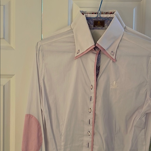 white with lots of accents shirts lotsbuttons - Picture 5 of 8